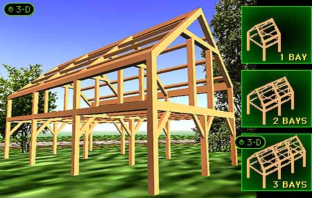 Triple Bay Timber Frame