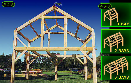 Single bay timber frames